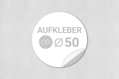 Aufkleber 50 mm | Rund