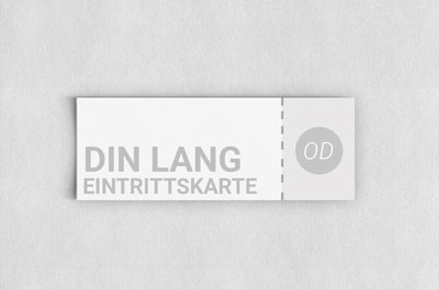 Eintrittskarte DIN lang