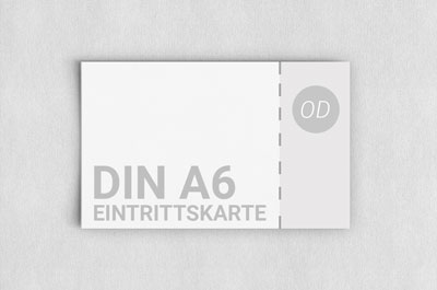 Eintrittskarte DIN A6