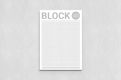 Schreibblock mit Leimbindung