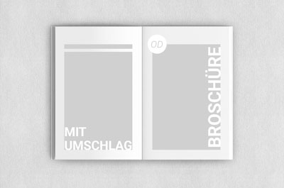 Broschüren mit Umschlag